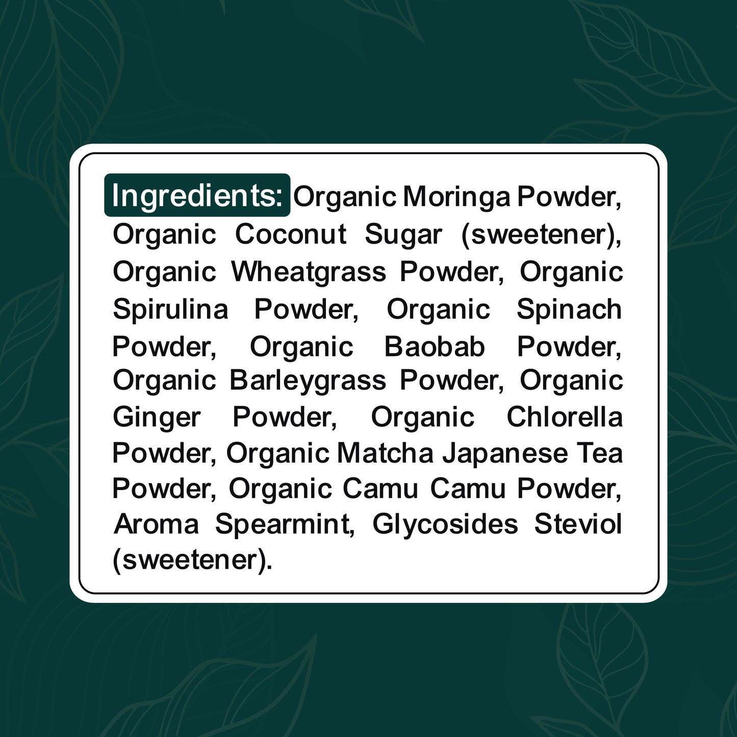 GoFitt Greens Elixir Powder